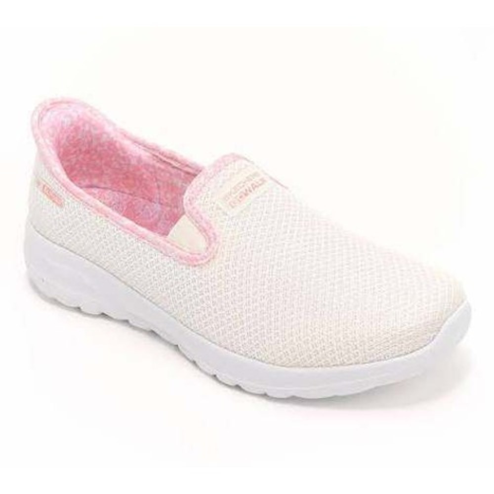 243. Skechers Slip-ins Arch Fit GO WALK Joy Sneakers Stefanie Natural Pink Trim